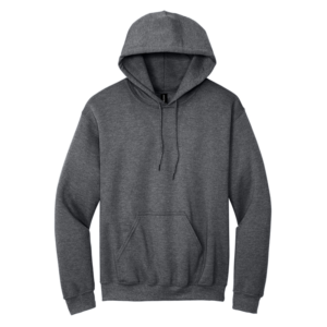 Custom Print Ash Hooded Sweatshirt (18500 Gildan® Heavy Blend®)