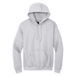 Custom Print Graphite Heather Hooded Sweatshirt (18500 Gildan® Heavy Blend®)