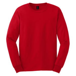 Red Long Sleeve T-shirt Front