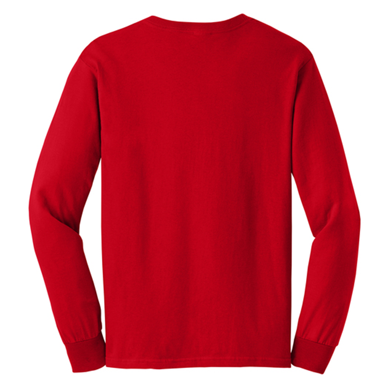 Red Long Sleeve T-shirt Back