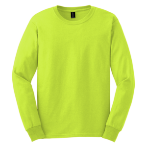 Safety Green Long Sleeve T-shirt Front