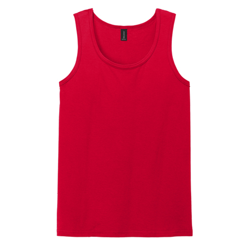 Custom Print Red Tank Top (64200 Gildan® Softstyle®)