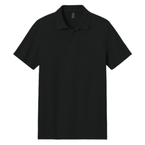 Custom Print Black Polo (64800 Gildan® Softstyle®)