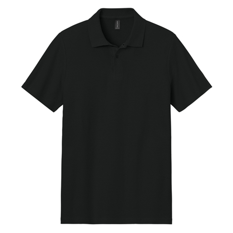 Custom Print Black Polo (64800 Gildan® Softstyle®)
