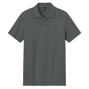 Custom Print Charcoal Polo (64800 Gildan® Softstyle®)