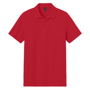 Custom Print Red Polo (64800 Gildan® Softstyle®)