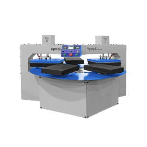 5-Bed Carousel Automatic Pneumatic Dual Heat Press