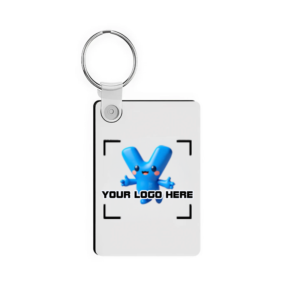 Y Printing Rectangle Keychain