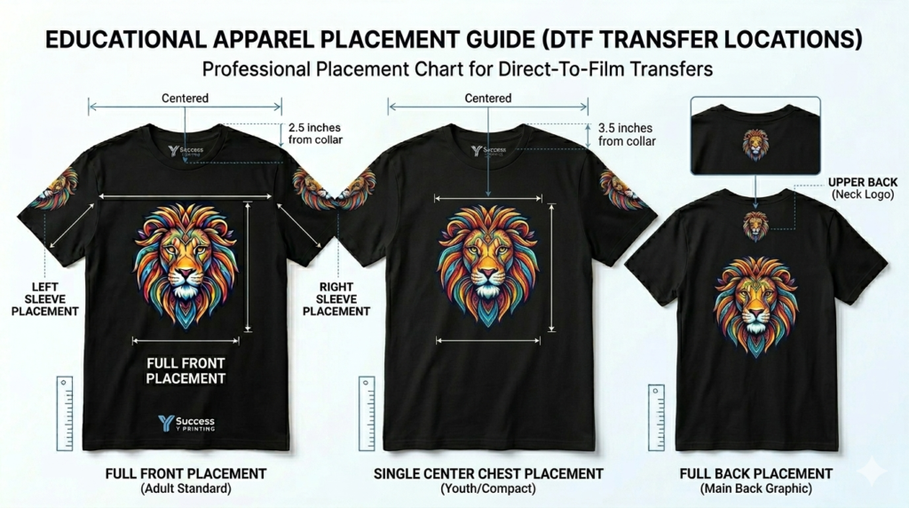 DTF Transfer Size Guide