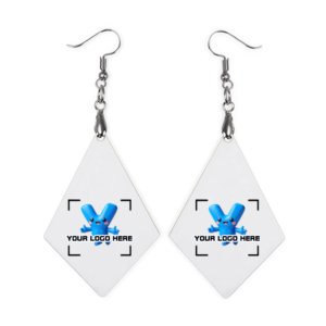 Y Printing Diamond Shape earrings