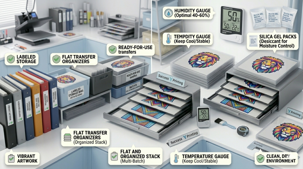 How to Store DTF Transfers
