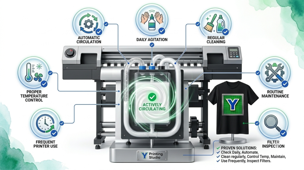 Why White Ink Settles in DTF Printers