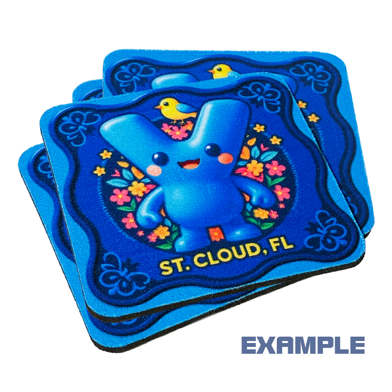 Y Printing coaster example