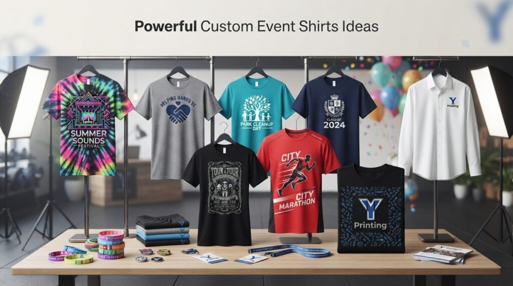 Powerful Custom Event Shirts Ideas Featured