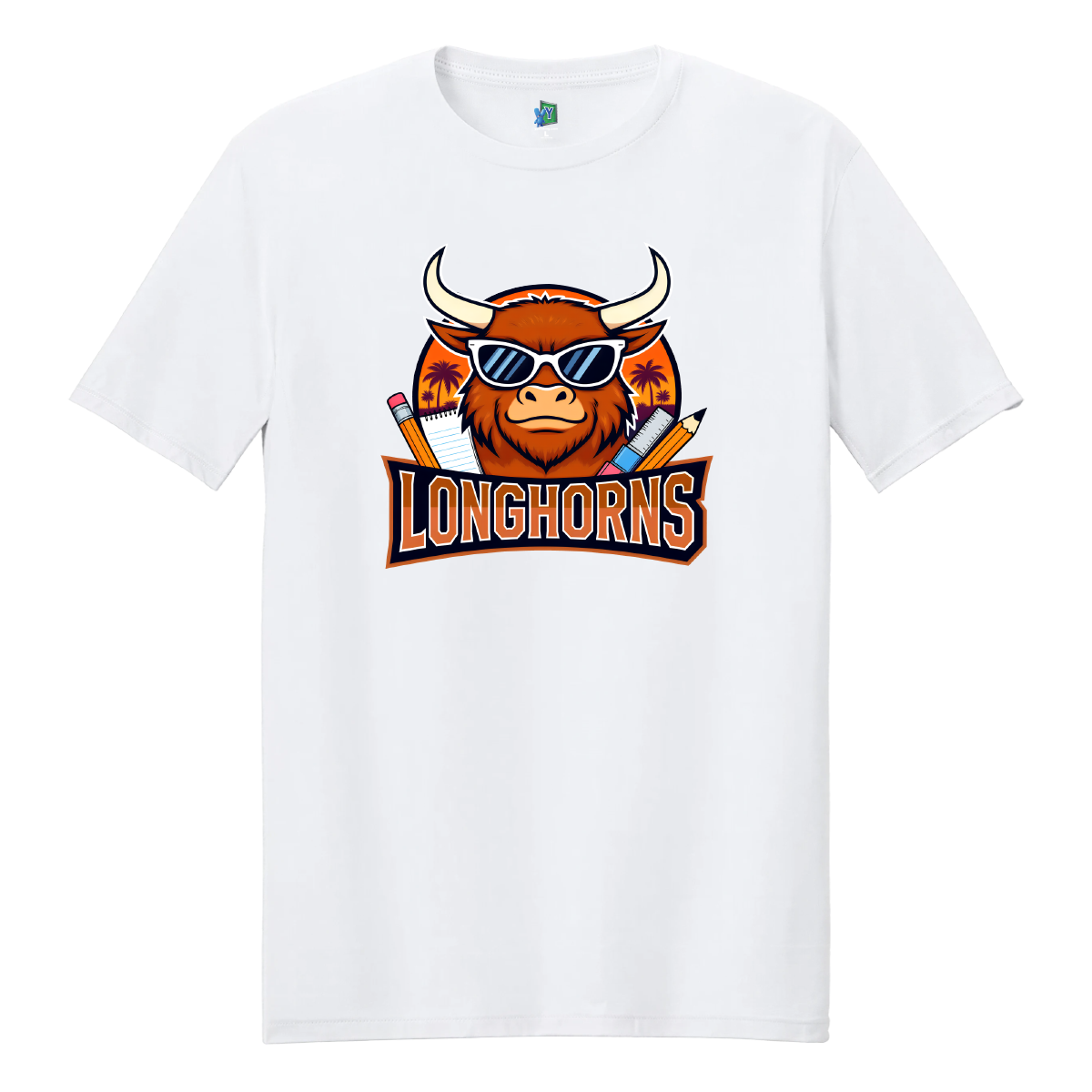 Y Printing Longhorns White