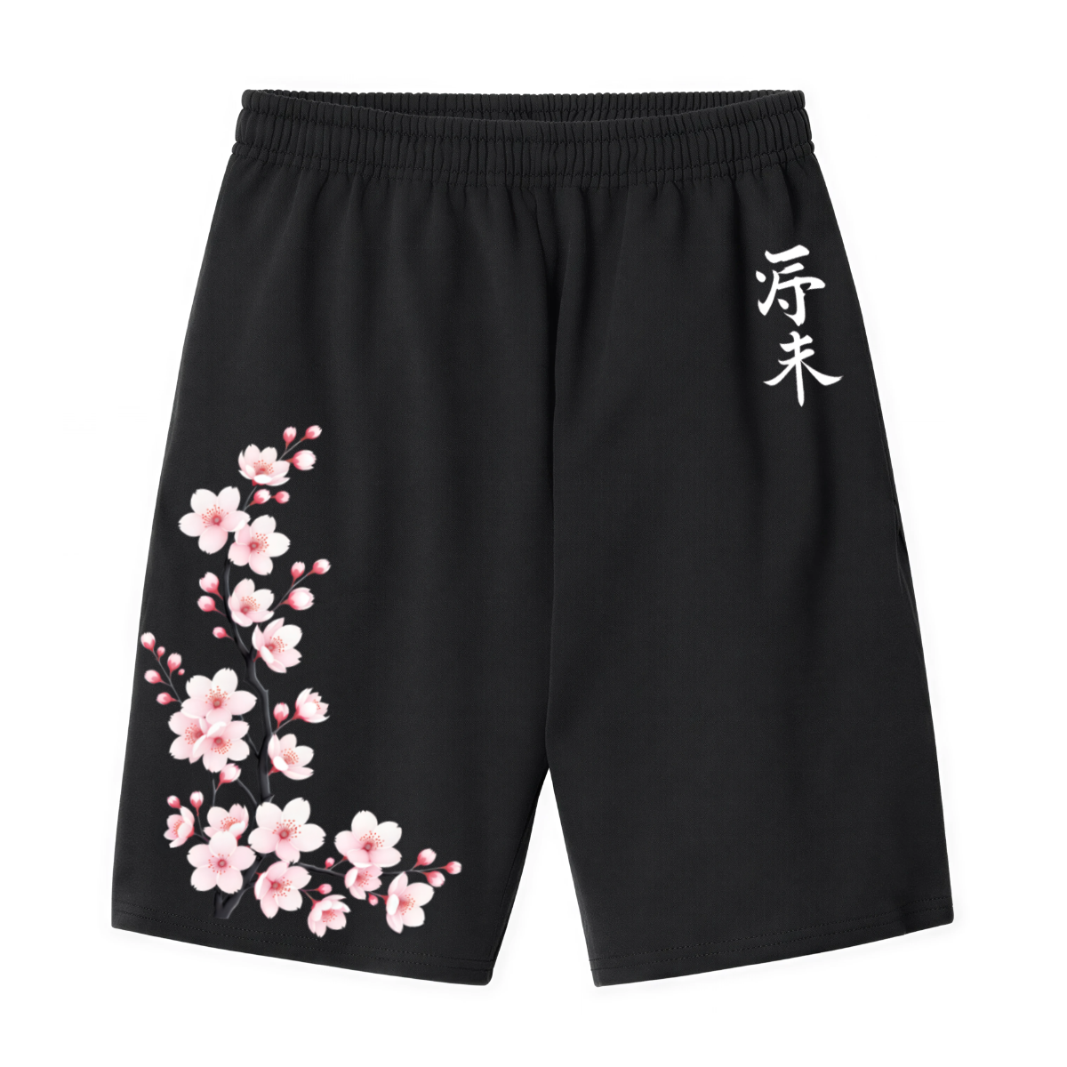 Y Printing Shorts Cherry Blossom Brilliant Future Front